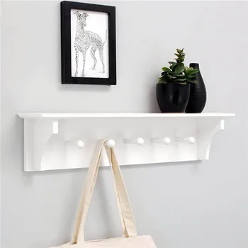 Floating Coat and Hat Wall Shelf Rack 5 Pegs Hook Wall Decoration Shelf Storage Rack Hanging for Bedroom Organizer Shelf
Floating Coat and Hat Wall Shelf Rack 5 Pegs Hook Wall Decoration Shelf Storage Rack Hanging for Bedroom Organizer Shelf