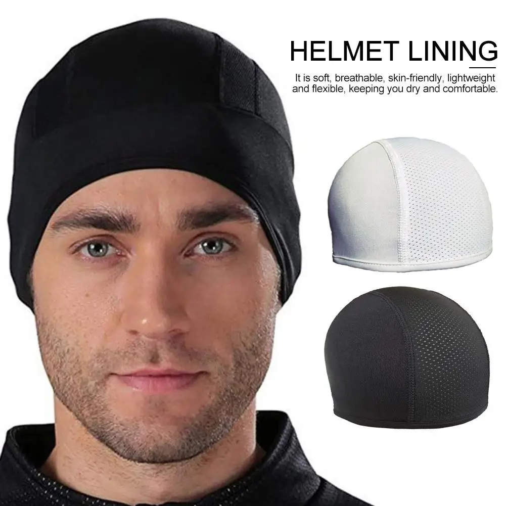 Фото Warm Riding Cap Liner Winter Breathable Beanie Hat Universal Thermal Under Helmet For Running Skiing Cycling Hiking | Спорт и