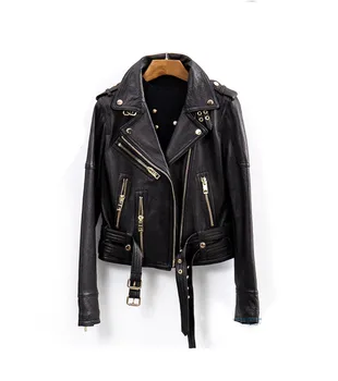 Autumn Winter Pu Leather Black Jacket Women Long-Sleeve Outerwear Casual Turn-Down Collar Slim Coat 
Autumn Winter Pu Leather Black Jacket Women Long-Sleeve Outerwear Casual Turn-Down Collar Slim Coat