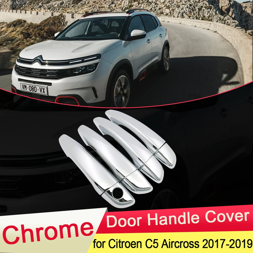 Для Citroen C5 Aircross 2017 2018 2019 Роскошная хромированная накладка на дверную ручку
