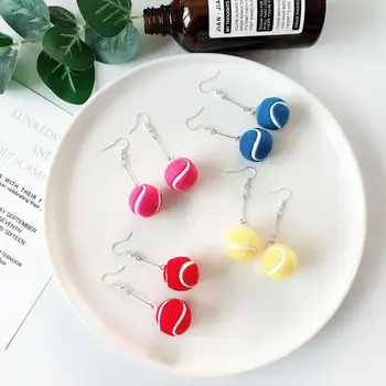 New Colorful Funny Cute Tennis Baseball Resin Drop Earring Fashion Simulation Dangle Earring Party Jewelry for Women Girl Gifts
New Colorful Funny Cute Tennis Baseball Resin Drop Earring Fashion Simulation Dangle Earring Party Jewelry for Women Girl Gifts