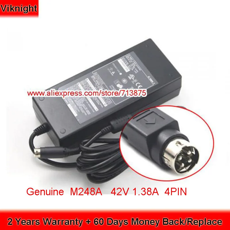 Genuine 42V 1.38A 58W with 4 Pin Plug M248A AC Adapter for EPSON C3500 Laptop Charger Power Supply
Genuine 42V 1.38A 58W with 4 Pin Plug M248A AC Adapter for EPSON C3500 Laptop Charger Power Supply