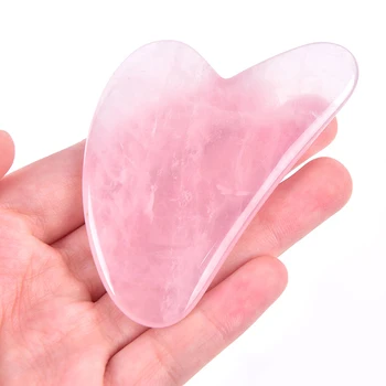 1PCS Rose Quartz Jade Natural Face Jade Guasha Board Natural Stone Scraper Tools For Face Neck Back Body Pressure Therapy 
1PCS Rose Quartz Jade Natural Face Jade Guasha Board Natural Stone Scraper Tools For Face Neck Back Body Pressure Therapy