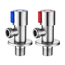 SUS304 Stainless Steel Angle Valve Hot and Cold Water Flow Control Valve Triangle Valve G1/2 Thread Bathroom Toilet Valve
SUS304 Stainless Steel Angle Valve Hot and Cold Water Flow Control Valve Triangle Valve G1/2 Thread Bathroom Toilet Valve