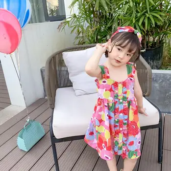 2020 Korea Style Girls Printed Dress Fashion Summer Cotton Girls Dresses 1-7 Years QA773 
2020 Korea Style Girls Printed Dress Fashion Summer Cotton Girls Dresses 1-7 Years QA773