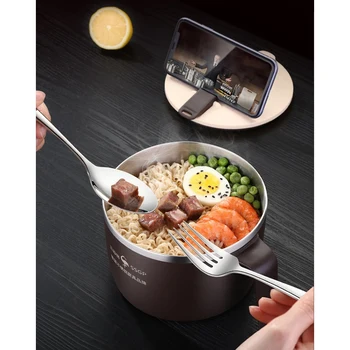 Promotion! SSGP 304 Stainless Steel Insulated Lunch Box Instant Noodle Bowl Mobile Phone Stand Design Household Tableware
Promotion! SSGP 304 Stainless Steel Insulated Lunch Box Instant Noodle Bowl Mobile Phone Stand Design Household Tableware
