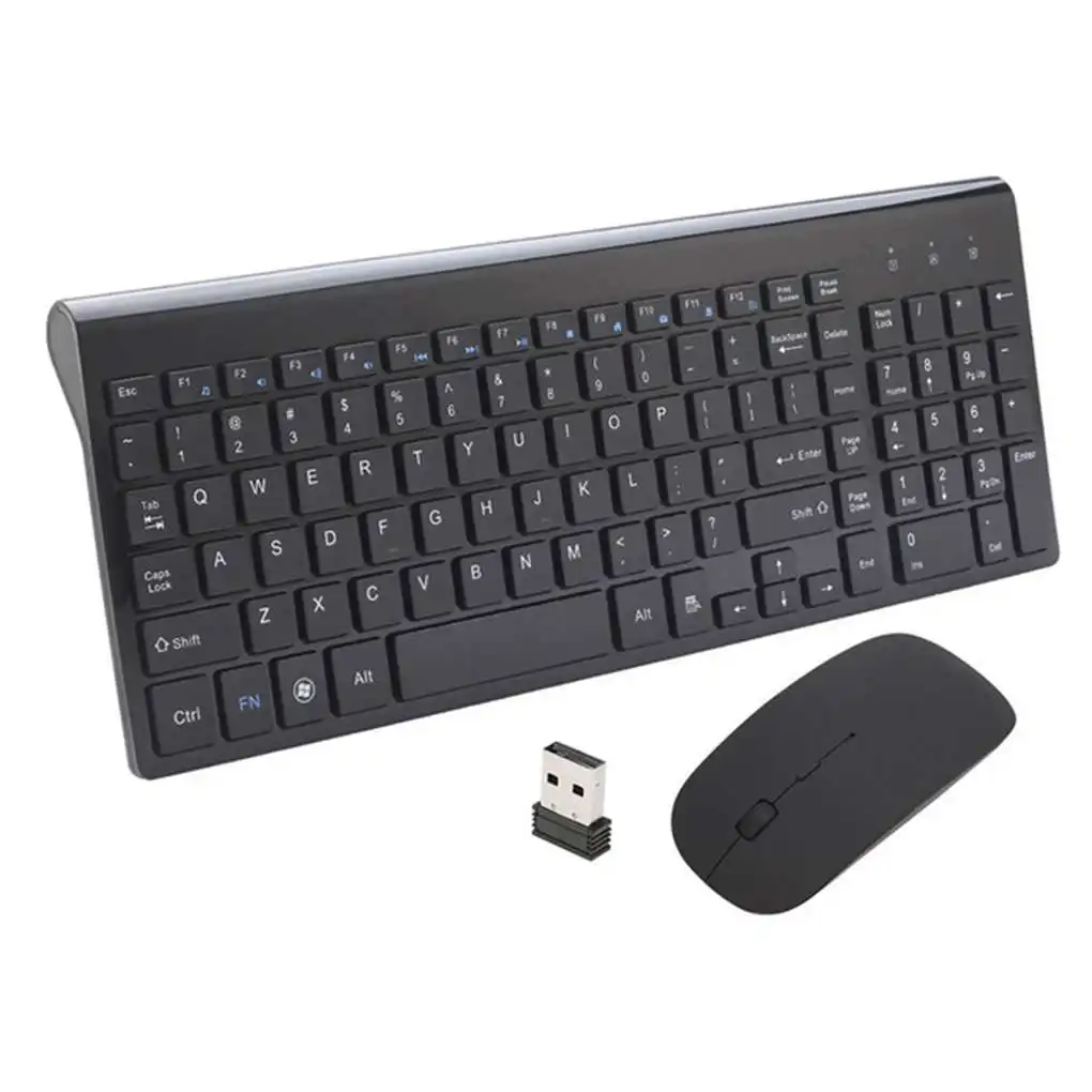 2.4G Wireless Slim Keyboard with Mouse Universal Office Home Keypad Mice Kit for Desktop Laptop PC Computer Keypad Set
2.4G Wireless Slim Keyboard with Mouse Universal Office Home Keypad Mice Kit for Desktop Laptop PC Computer Keypad Set