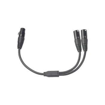 Professional 3pin XlR Female Jack To Dual 2 Male Plug Splitter Cable Adapter Cable Microphone Audio Extension Cable
Professional 3pin XlR Female Jack To Dual 2 Male Plug Splitter Cable Adapter Cable Microphone Audio Extension Cable