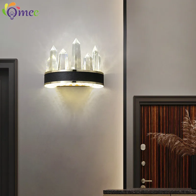 Modern Luxury Crystal Wall Light Lamp LED Classic Clear Glass cristal Wall Lamps Black Lights Icicle Living Room Wall Lighting
Modern Luxury Crystal Wall Light Lamp LED Classic Clear Glass cristal Wall Lamps Black Lights Icicle Living Room Wall Lighting