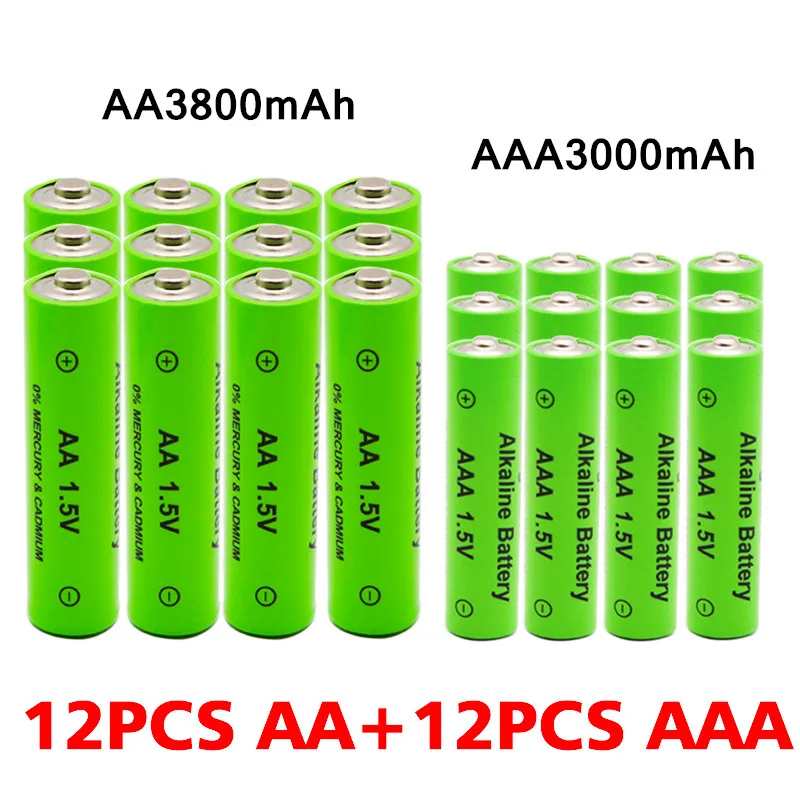 AA + AAA rechargeable AA 1.5V 3800mAh/1.5V AAA 3000mah Alkaline battery flashlight toys watch MP3 player replace Ni-Mh battery
AA + AAA rechargeable AA 1.5V 3800mAh/1.5V AAA 3000mah Alkaline battery flashlight toys watch MP3 player replace Ni-Mh battery