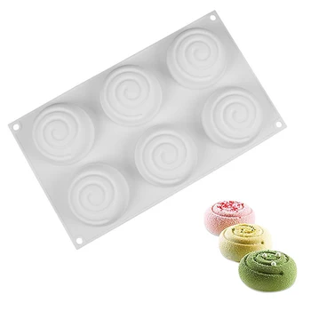 3D Round Whirlpool Silicone Soap Mousse Cake Mold Food Grade Silicone Molds for Swirl Soap Making DIY Handmade Soap Candle Craft 
3D Round Whirlpool Silicone Soap Mousse Cake Mold Food Grade Silicone Molds for Swirl Soap Making DIY Handmade Soap Candle Craft