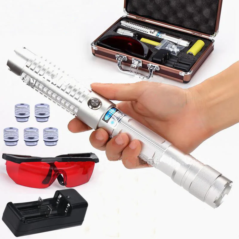 BX8 Adjustable Focus 450nm 80000m Blue Laser Pointer BURNING Visible Laser Pen High Power Lazer Torch & 3 Switch Modes
BX8 Adjustable Focus 450nm 80000m Blue Laser Pointer BURNING Visible Laser Pen High Power Lazer Torch & 3 Switch Modes