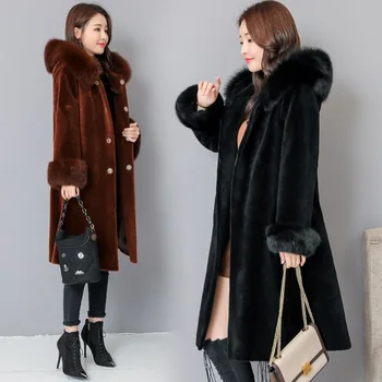 Anti-season sheep shearing fur coat female long section 2019 new hooded fox grass wool
Anti-season sheep shearing fur coat female long section 2019 new hooded fox grass wool