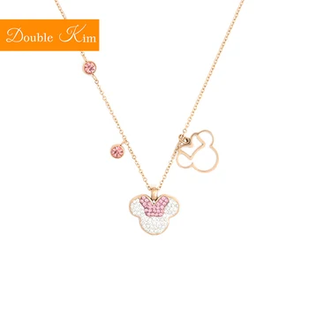 Pink Cartoon Mouse Pendant Necklace Titanium Steel Chain Necklace Inlaid Crystal Fashion Trendy Women Jewelry Birthday Gift
Pink Cartoon Mouse Pendant Necklace Titanium Steel Chain Necklace Inlaid Crystal Fashion Trendy Women Jewelry Birthday Gift