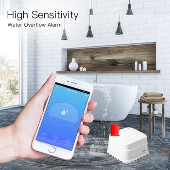 WiFi Smart Flood Sensor Water Leakage Detector Flood Overflow Alert Security Alarm Tuya/Smart Life App Remote Control Modules 
WiFi Smart Flood Sensor Water Leakage Detector Flood Overflow Alert Security Alarm Tuya/Smart Life App Remote Control Modules