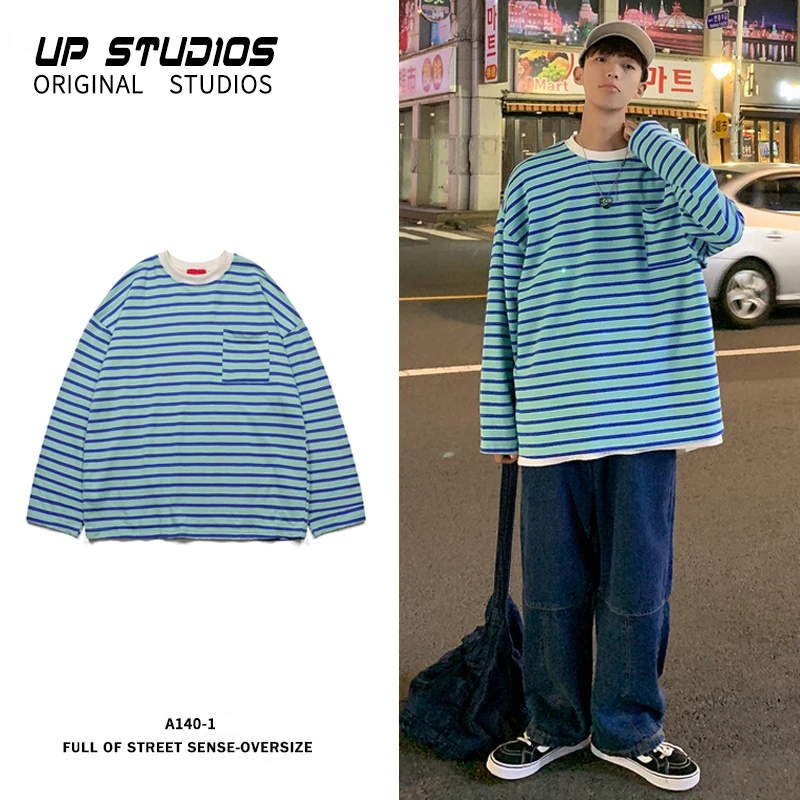 2019 Autumn And Winter Men's New Casual Contrast Color Striped Pockets Decorative Round Neck Loose Temperament Cotton Hoodies
2019 Autumn And Winter Men's New Casual Contrast Color Striped Pockets Decorative Round Neck Loose Temperament Cotton Hoodies