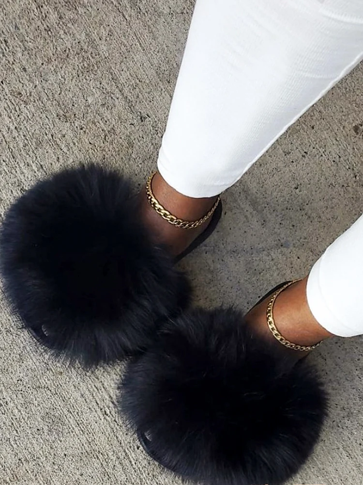 Women's Slippers Fluffy Flip Flops Furry Slides Luxury Designer Slippers Flat Faux Fur Sandals Insect Decor Cute Platform Shoes
Women's Slippers Fluffy Flip Flops Furry Slides Luxury Designer Slippers Flat Faux Fur Sandals Insect Decor Cute Platform Shoes