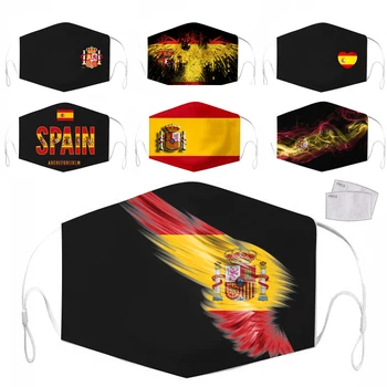 Washable Mascarillas Mouth Mask Spanish National Emblem PM2.5 Filter Reusable Masks Anti-infection Gas Mask Spain
Washable Mascarillas Mouth Mask Spanish National Emblem PM2.5 Filter Reusable Masks Anti-infection Gas Mask Spain