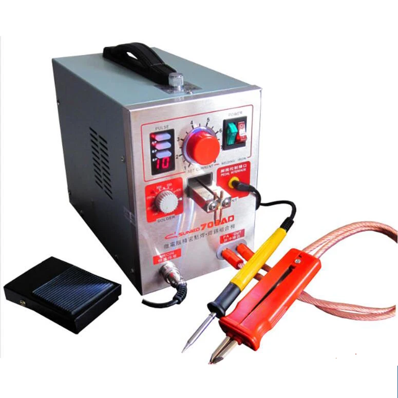 2 sets pcs SUNKKO 709AD with HB-70B Spot welder 2.2KW High power battery digital display mobile solder Spot welder free shipping
2 sets pcs SUNKKO 709AD with HB-70B Spot welder 2.2KW High power battery digital display mobile solder Spot welder free shipping