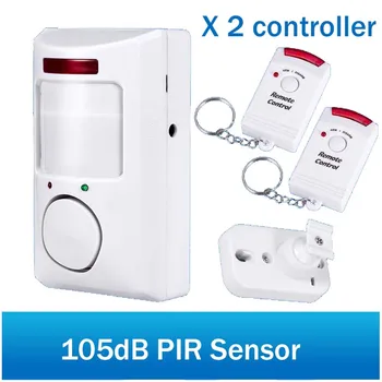 Portable PIR Motion Detector Infrared Sensor 105dB Anti-theft Motion Detector Home Security Alarm system+2 controllers
Portable PIR Motion Detector Infrared Sensor 105dB Anti-theft Motion Detector Home Security Alarm system+2 controllers