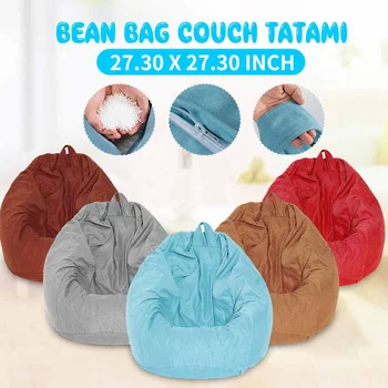 130*130cm Lazy Sofas Cover Chairs With Filler Linen Cloth Lounger Seat Bean Bag Pouf Puff Couch Tatami Living Room
130*130cm Lazy Sofas Cover Chairs With Filler Linen Cloth Lounger Seat Bean Bag Pouf Puff Couch Tatami Living Room