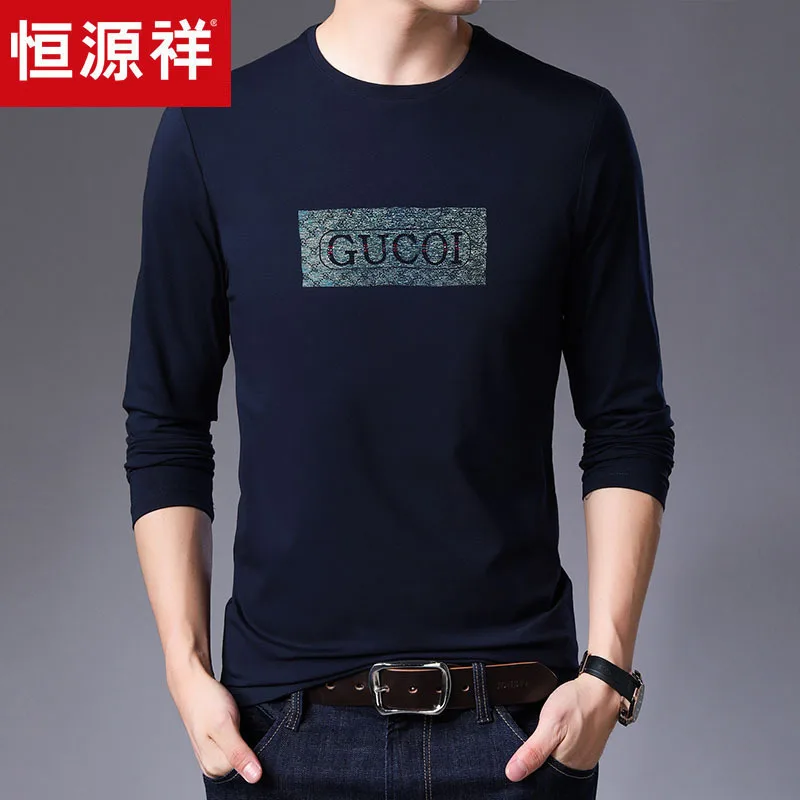 HYX Genuine Product New Style Pure Cotton T-shirt Printed Long Sleeve Base Shirt Middle-aged Men Casual on Clothes Korean-style
HYX Genuine Product New Style Pure Cotton T-shirt Printed Long Sleeve Base Shirt Middle-aged Men Casual on Clothes Korean-style