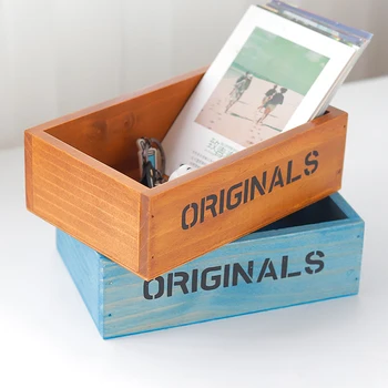 Wooden storage box desktop storage box office stationery pencil case storage
Wooden storage box desktop storage box office stationery pencil case storage