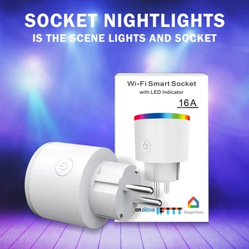 EU Wifi Smart Socket 16A Wireless Plug For Home And Kitchen Power Monitor Work With Google Alexa Home WiFi Pc Module Automation
EU Wifi Smart Socket 16A Wireless Plug For Home And Kitchen Power Monitor Work With Google Alexa Home WiFi Pc Module Automation