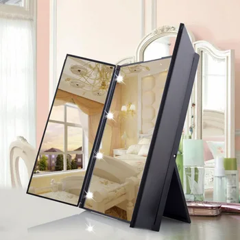 Tri-sided Foldable 8 LED Lighted Makeup Mirror Cosmetic Vanity Tabletop Mirror for Women Beauty Makeup Tool
Tri-sided Foldable 8 LED Lighted Makeup Mirror Cosmetic Vanity Tabletop Mirror for Women Beauty Makeup Tool