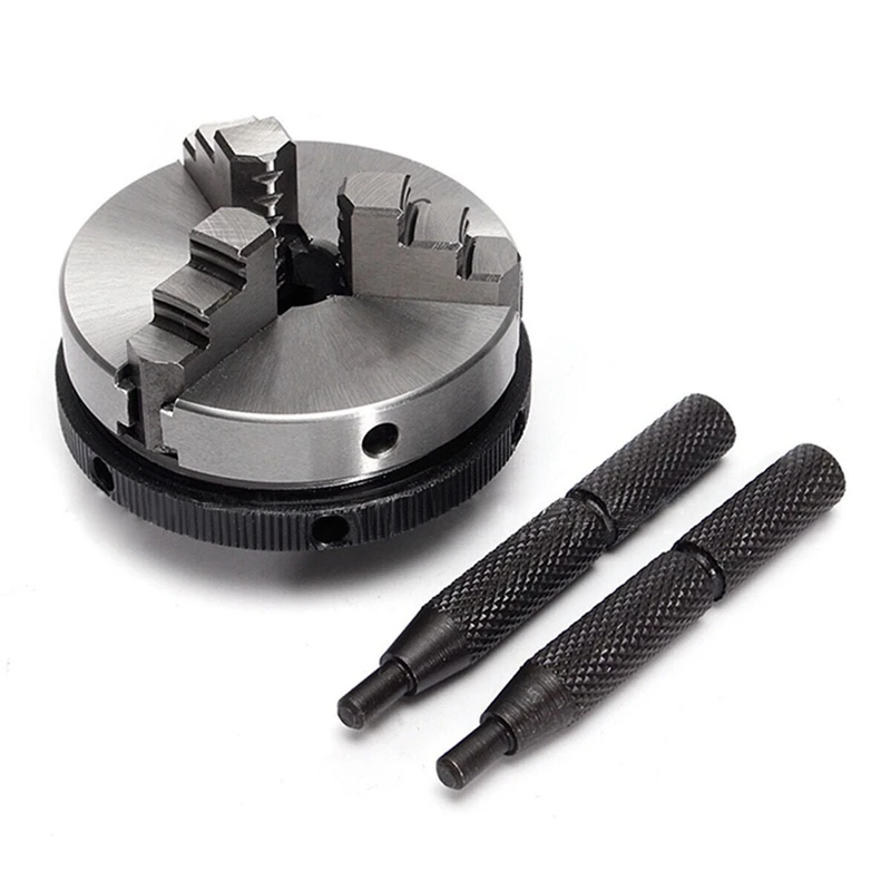 K01-63/65/M14 3 Jaw Lathe Chuck Manual Self-Centering Mini Metal Lathe Chuck Tool Accessories Tool With 2Pcs Lock Rods
K01-63/65/M14 3 Jaw Lathe Chuck Manual Self-Centering Mini Metal Lathe Chuck Tool Accessories Tool With 2Pcs Lock Rods