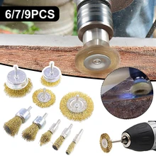 6/7/9pcs Shank Brass Wire Wheel Brus Brush Diameter Polishing Brush for Mini Drills Metal Rust Removals Rotary Tools Hot Sale
6/7/9pcs Shank Brass Wire Wheel Brus Brush Diameter Polishing Brush for Mini Drills Metal Rust Removals Rotary Tools Hot Sale