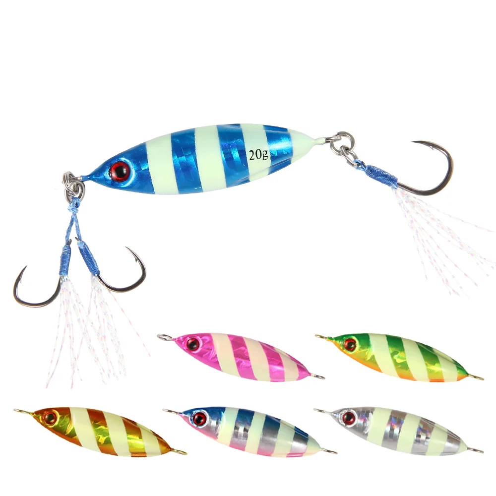 FSTK Metal casting jig spoon 20g 30g 40g shore drag cast jigging lead sea bass lure artificial bait slow jig fishing tackle
FSTK Metal casting jig spoon 20g 30g 40g shore drag cast jigging lead sea bass lure artificial bait slow jig fishing tackle