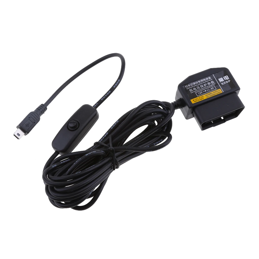 12/24V to 5V Car Dash Cam Hardwire Adapters Step Down Cables DVR OBD Buck Line 3.5Meter Portable 12/24V to 5V Car Dash Cam Hardwire Adapters Step Down Cables DVR OBD Buck Line 3.5Meter Portable