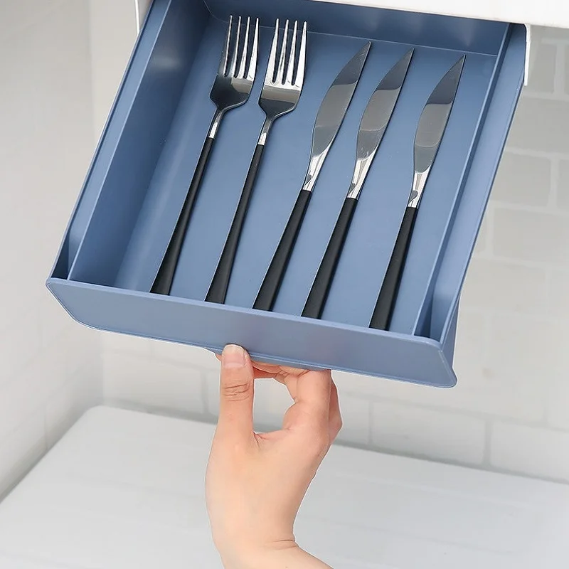 Wall-mounted Hidden Storage Box Under Desktop Organizer Hidden Stationery Pencil Tray Makeup Storage Tableware Organization
Wall-mounted Hidden Storage Box Under Desktop Organizer Hidden Stationery Pencil Tray Makeup Storage Tableware Organization