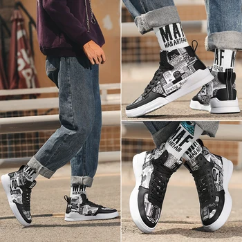 Fashion letter printing casual sneakers men high top shoes men flat microfiber soft superstar sneakers men
Fashion letter printing casual sneakers men high top shoes men flat microfiber soft superstar sneakers men