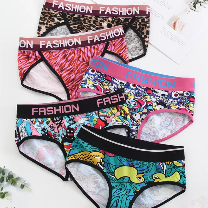 3pcs/lot Women Panties Sexy Cotton Underwear Cute Cartoon Printed Intimate Briefs Breathable Underpants Lingerie
3pcs/lot Women Panties Sexy Cotton Underwear Cute Cartoon Printed Intimate Briefs Breathable Underpants Lingerie