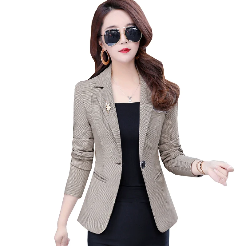 Women Spring And Autumn Blazer Elegant Professional Office Suit Womens Casual Large size Jacket New Fashion Female Tops ok208 
Women Spring And Autumn Blazer Elegant Professional Office Suit Womens Casual Large size Jacket New Fashion Female Tops ok208