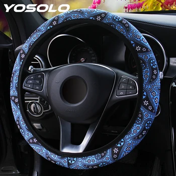 YOSOLO Floral Print Bohemia Style Steering Wheel Cover 37-38CM Diameter Car-styling Car Interior Accessories
YOSOLO Floral Print Bohemia Style Steering Wheel Cover 37-38CM Diameter Car-styling Car Interior Accessories