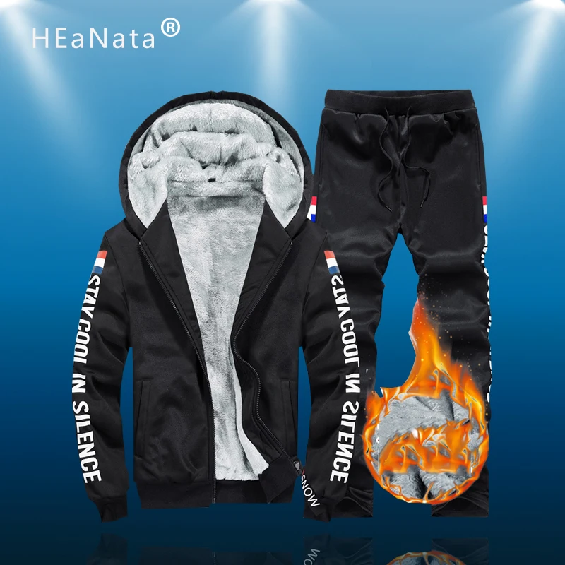 Winter Sport Men Set Thicken Hoodies Tracksuits Pants Suit Sweatshirt Running Set Male Casual Hoodie Sporting Suits
Winter Sport Men Set Thicken Hoodies Tracksuits Pants Suit Sweatshirt Running Set Male Casual Hoodie Sporting Suits