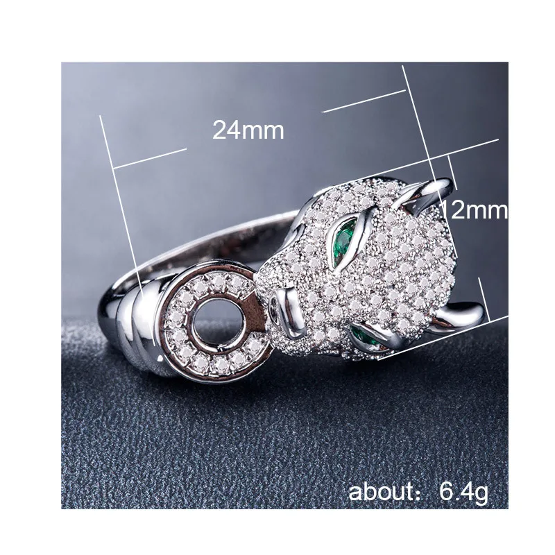 Waliicorners Hip Hop Animal Group Party Punk Finger Ring Leopard Head Inlaid Women Rings 21 H61e19e15f1b445ce9edf16355537efa3b