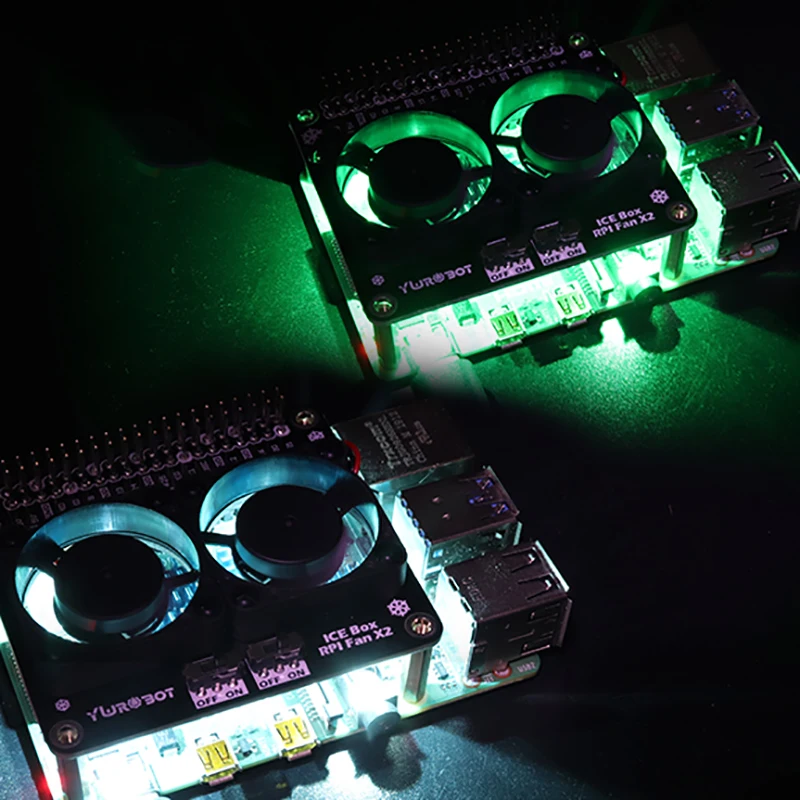 Светодиодный модуль охлаждающего вентилятора для Raspberry Pi плата расширения GPIO