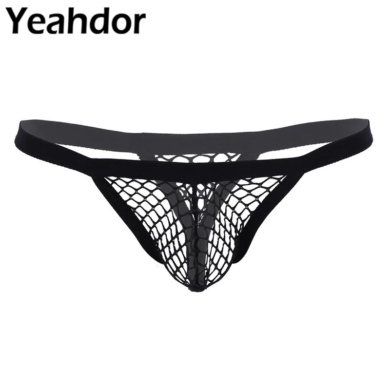 Mens Sissy Lingerie See Through Fishnet Pouch Bulge Design Low Rise T-Back Thongs Bikini Briefs Underwear Gay Mens Sexy Panties
Mens Sissy Lingerie See Through Fishnet Pouch Bulge Design Low Rise T-Back Thongs Bikini Briefs Underwear Gay Mens Sexy Panties