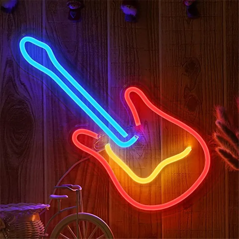 3D Neon Guitar Light LED Light Sign Decor Light Art Neon Sign for Home Decoration House Rock Bar Pub Hotel Beach Recreational
3D Neon Guitar Light LED Light Sign Decor Light Art Neon Sign for Home Decoration House Rock Bar Pub Hotel Beach Recreational
