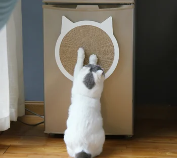 Kitten Scratch Board Cat Wall-mounted Scratcher Pad Cat Claws Care Toy Pet Training Cat ear sisal scratching board
Kitten Scratch Board Cat Wall-mounted Scratcher Pad Cat Claws Care Toy Pet Training Cat ear sisal scratching board