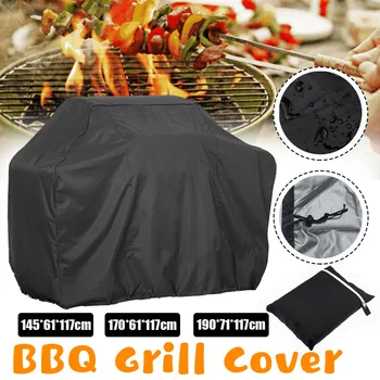 Waterproof BBQ Grill Cover Dustproof Furniture Protective Cover Black for Gas Charcoal Sofa Table Barbeque Grill Outdoor Garden
Waterproof BBQ Grill Cover Dustproof Furniture Protective Cover Black for Gas Charcoal Sofa Table Barbeque Grill Outdoor Garden