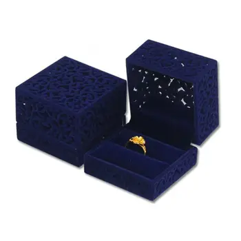 1PC Jewelry Box Hollow Royal Blue Velvet Necklace Ring Display Organizer Gift Box
1PC Jewelry Box Hollow Royal Blue Velvet Necklace Ring Display Organizer Gift Box