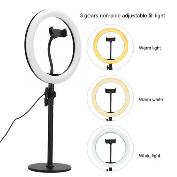 LED Live Streaming Ring Light 3200K-5600K Dimmable Studio Photography Fill Light with Light Stand for Video Shooting
LED Live Streaming Ring Light 3200K-5600K Dimmable Studio Photography Fill Light with Light Stand for Video Shooting