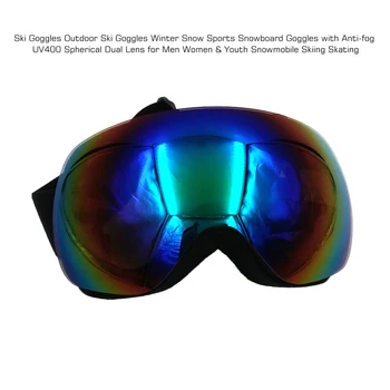 Ski Goggles Outdoor Ski Goggles Winter Snow Sports Snowboard Goggles with Anti-fog UV400 Spherical Dual Lens for Motorcycles
Ski Goggles Outdoor Ski Goggles Winter Snow Sports Snowboard Goggles with Anti-fog UV400 Spherical Dual Lens for Motorcycles