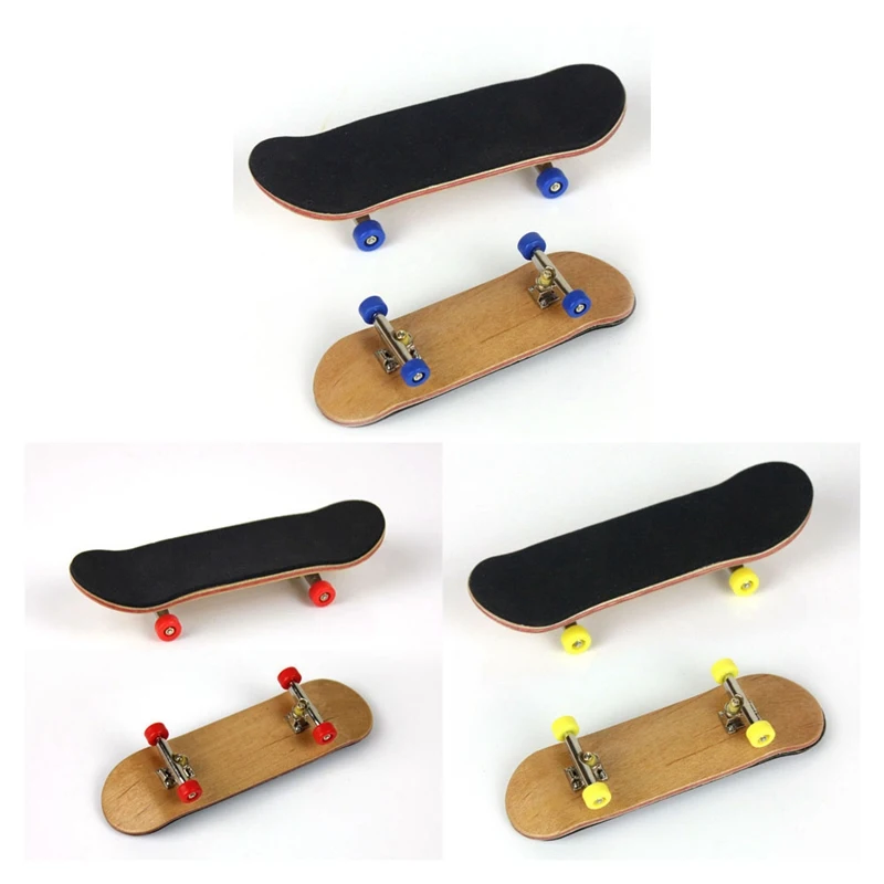 

Mini Wooden Fingerboard Skateboard Toy Children Desk Sport Game Gift Maple Novelty Finger Skateboard for Adults Kids Toy Gifts