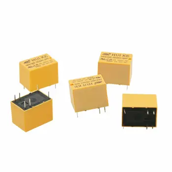 

5 Pcs DC 24V Coil SPDT 6 Pin Mini Power Relays PCB Type HK4100F-24VDC-SHG